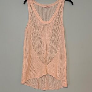 CAbi Ivory Knit Sleeveless Top